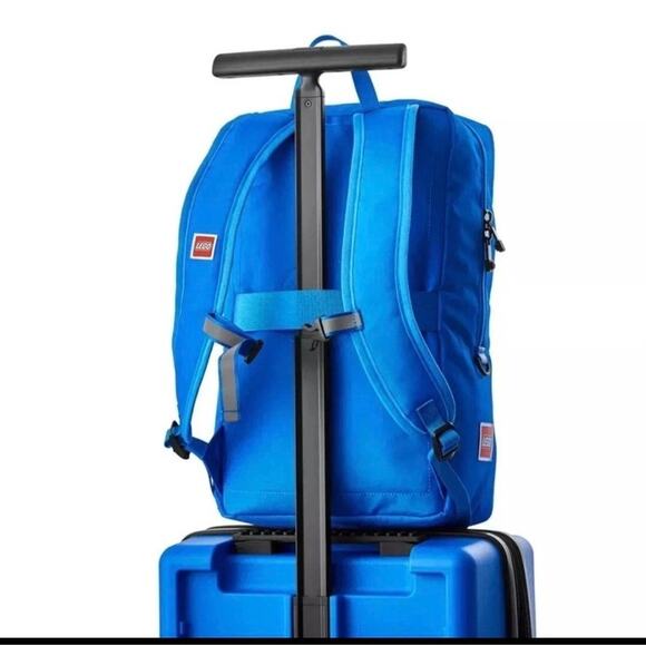 LEGO Kids 2-Piece blue Luggage Set Expandable Trolley & Backpack Travel Bag - Picture 6 of 8